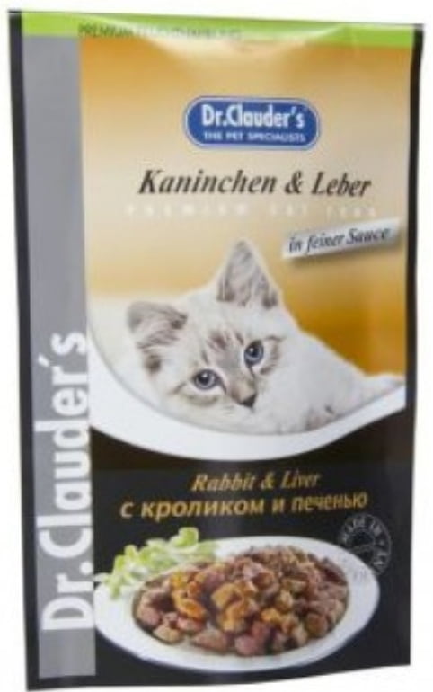 Dr.Clauder Cat Premium Pouches Rabbit and Liver